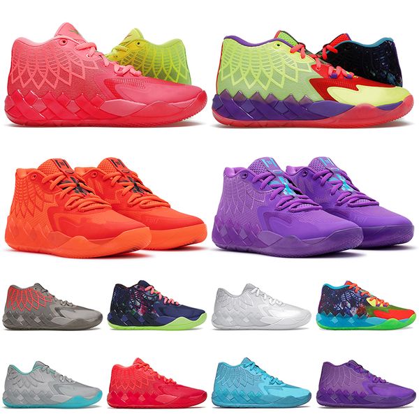 

lamelo ball basketball shoes mb.01 mens trainers rick and morty sneakers sports