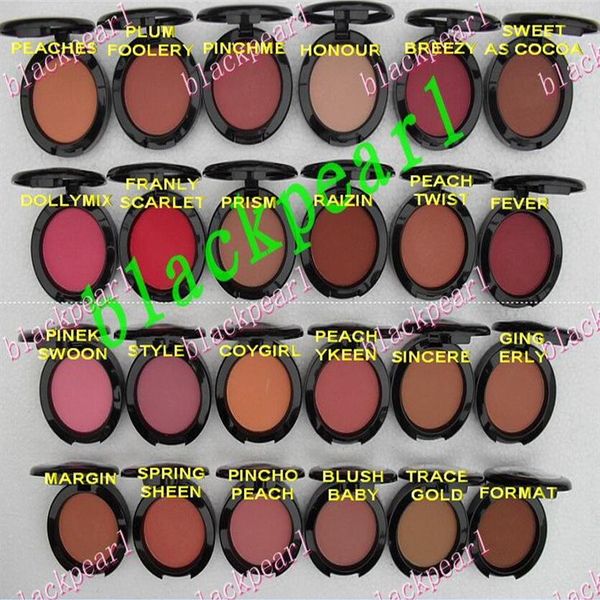 

24 pcs 2016 makeup lowest new product shimmer blush 24 color no mirrors no brus 6g english name177n
