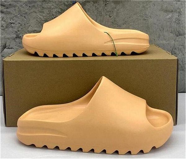 

with box designer slipper men eva rubber woman triple black bone white resin desert sand pure pattern foam slippers west slide sli260d nxb