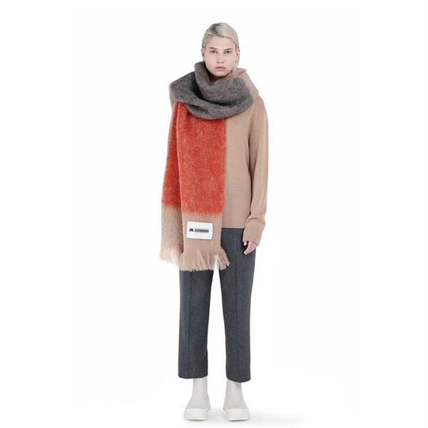 

women sacrf brand cashmere winter scarf scarves designer acne blanket scarves women type colour chequered tassel imitated295u, Blue;gray