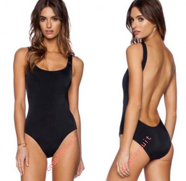

new women child tank biketard spandex catsuit costumes bodysuit polyester material retro elastic one piece underwear, Black