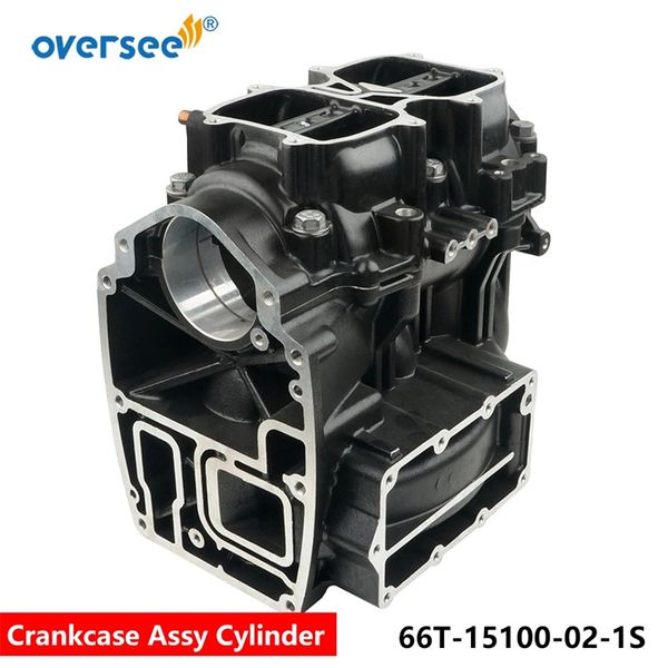 

66t-15100 crankcase assy cylinder parts for yamaha outboard motor 2t e40x 40hp parsun hidea seapro hdx 66t-15100-02-1s 66t-15100-00