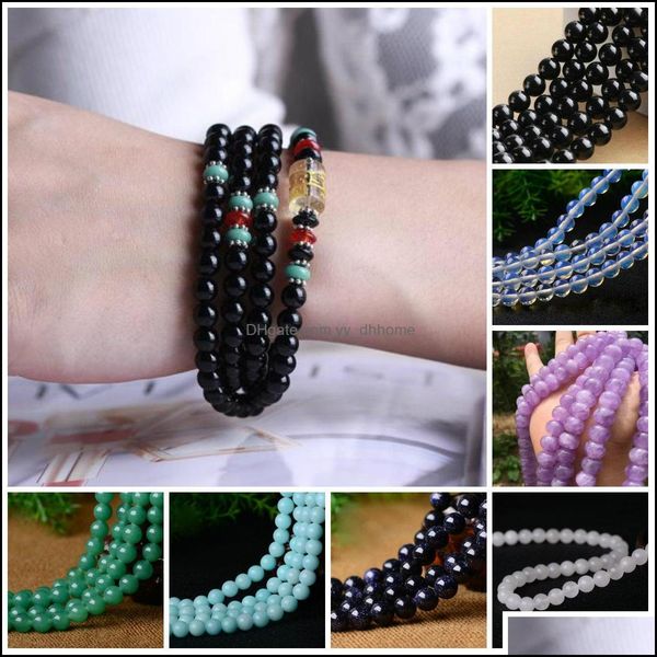 

beaded strands bracelets bangles fine sterling jewelry charm pearl bracelet imitation turquoise mtilayer bead drop deliver yydhhome dhmqf, Black