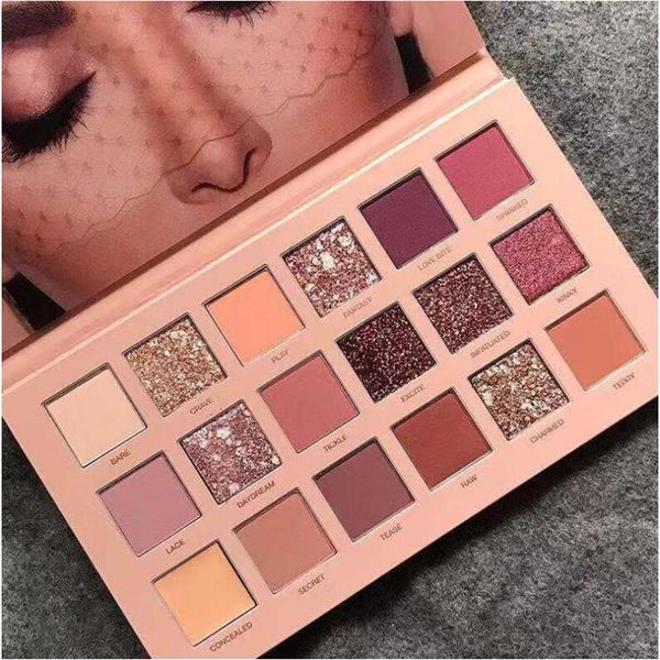 

18 colors the new nude eyeshadow palette warm neutrals ultimate glow kit pallet long lasting blendable natural makeup kit christ226l
