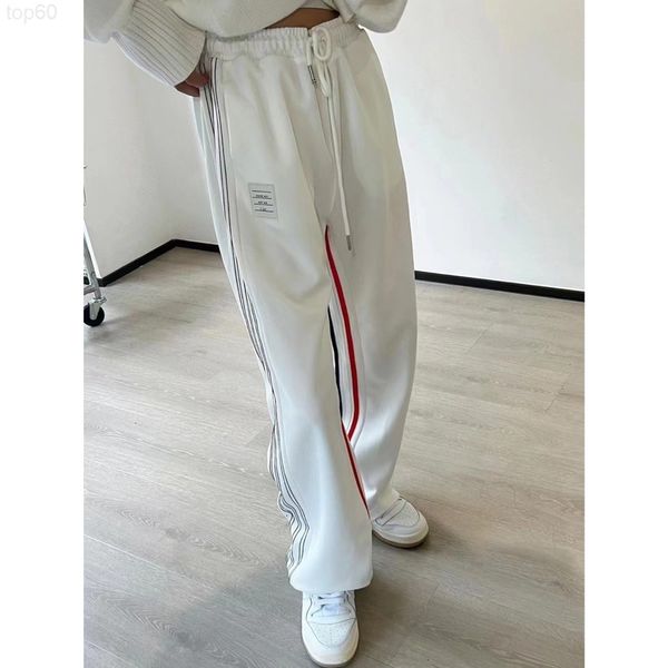 

women's shorts designer 22fw early autumn new yarn dyed pants classic style loose and comfortable versatile casual pants for men women, White;black