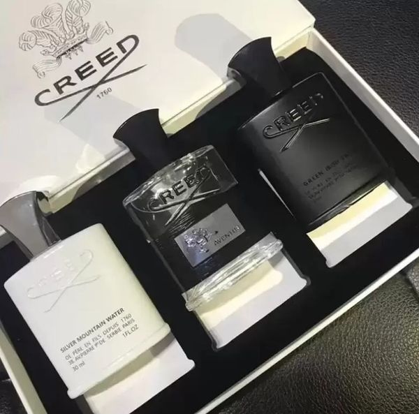

perfume 3pcs set deodorant incense scent fragrant cologne for men silver mountain water/creed aventus/green irish tweed 30ml