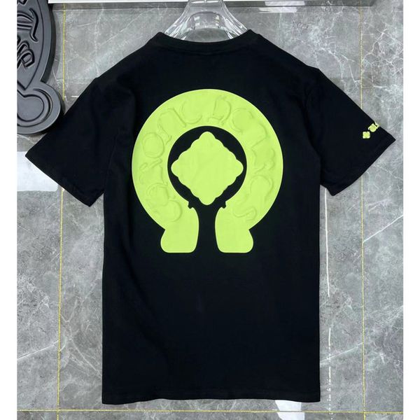 

ch designer men's t shirts brand man t-shirt summer women cross sanskrit luxury tees letter tshirts classic boy loose round neck shirt, White;black