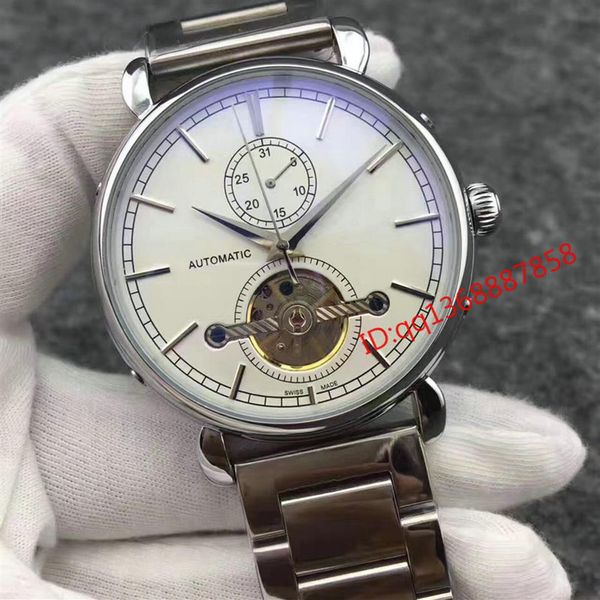 

2017 new luxury automatic brand men watches stainless steel tourbillon black dial mechanical sport mens watch sh356o, Slivery;brown