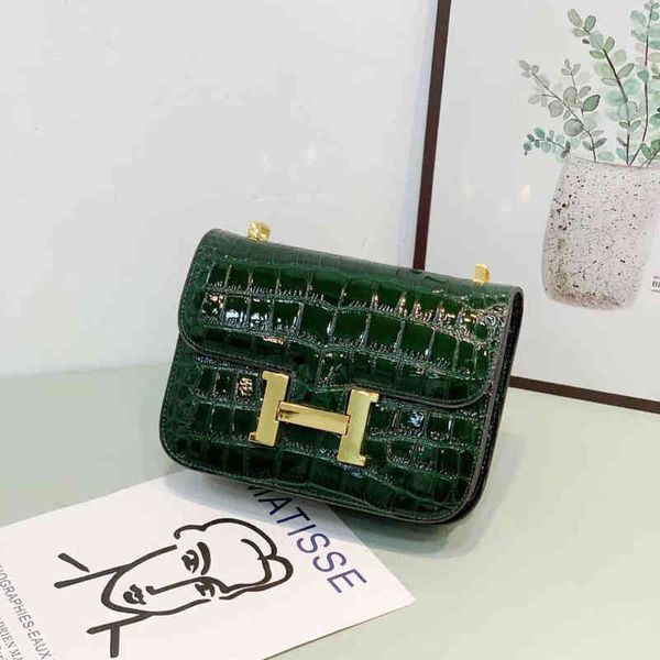 

bags handbags constancebag herme 2021 new crocodile skin himalayan white leather kangkang women's oblique cross square spring and summe