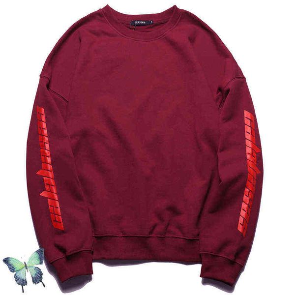 

men's hoodies sweatshirts season 6 wine red calabasas sweatshirts t220825, Black