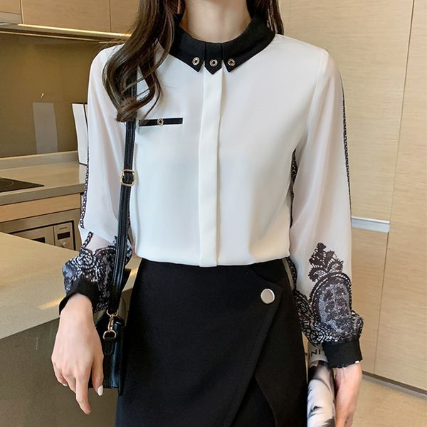 

women's blouses shirts elegant women's blouses embroidery white shirts spring long sleeve casual shirts blusas mujer 220826