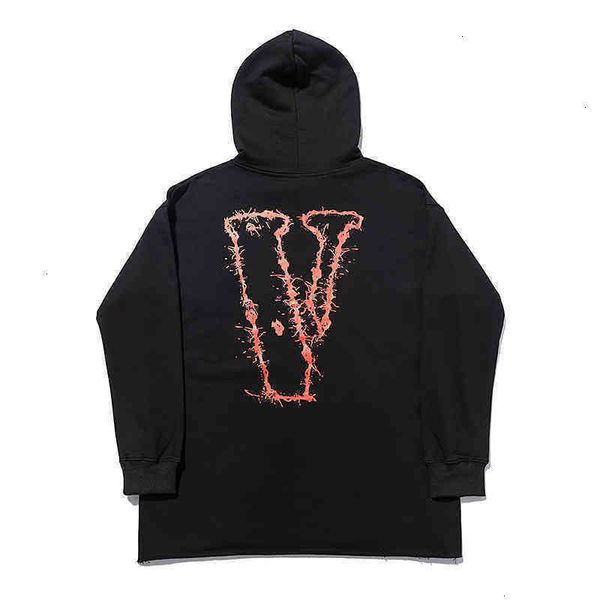 

designer hoodie factory wholesale casual human head pullover comfortable hoodies vlones, Black
