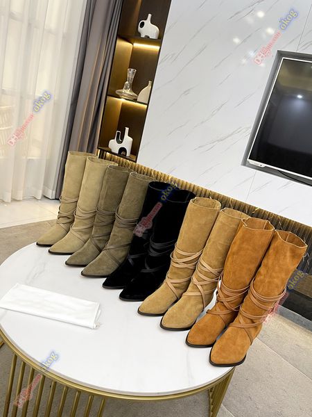 

designer boots sheepskin genuine leather red beige canvas over the knee boot's laces fashion luxury high heel womens brand isabel maran, Black