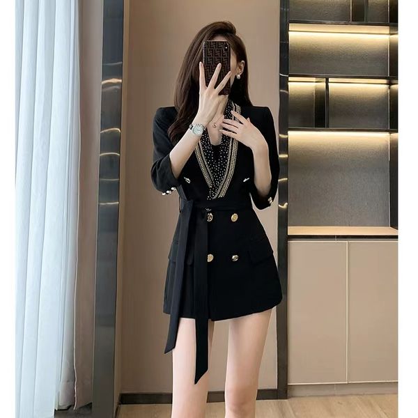 

balm brand jacket 2022 new women's fall winter western suit jacket women's logo coat designer fashion leisure spring coat birthday, Black;brown