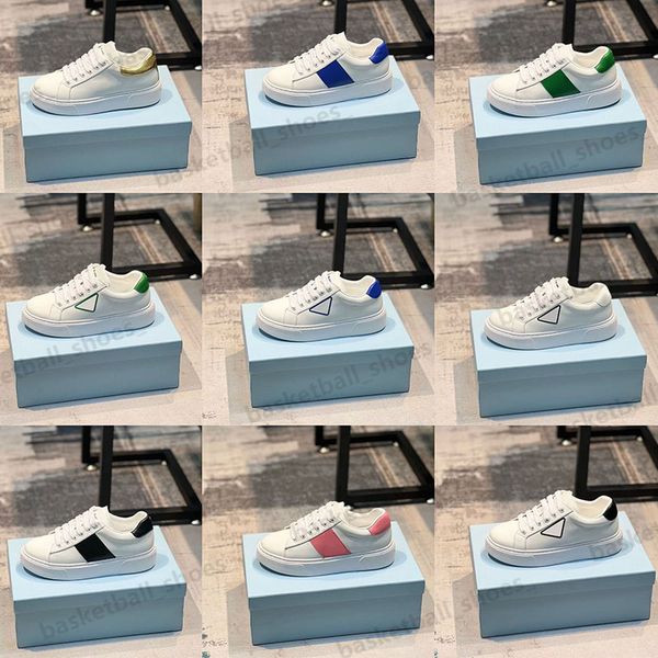 

designer women men skate casual shoe lace up leather platform sneakers white black mens womens suede shoe size 35-45
