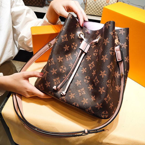 

accessories european and american presbyopia patchwork bucket bag women men designer bags luxury crossbody handbags, Silver