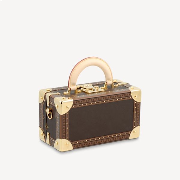

explosion woman valisette tresor m45673 messenger bag studded lozines s-lock wearable hardsided storage box handle handbag luxury designer c