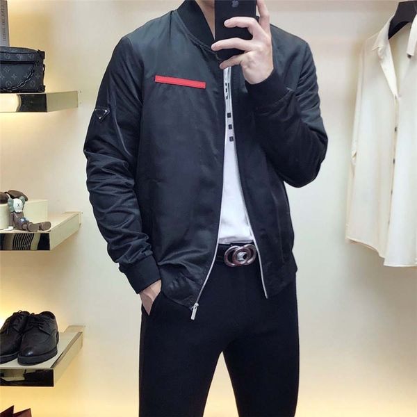 

men's jacket outerwear fall zip hoodie casual versatile pullover sweatshirt long sleeve cardigan asian size m-3xl, Black;brown