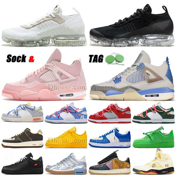 

4 off military blue mens womens running shoes designer jumpman 4 sail pink laker blue 1s red grey duk low triple black white f1 light green