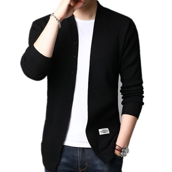 

men's jackets autumn winter men's long sleeved slim fashion casual jacket casaco masculino sweater clothes kardigan erkek giyim wo, Black;brown