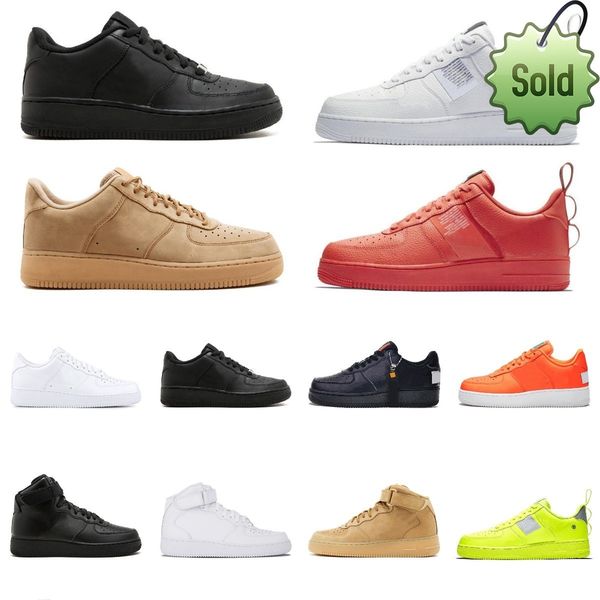 

summer sandals 2022 new mens running shoes forces sneakers og classic triple white low shadow utility black wheat pistachio frost men women