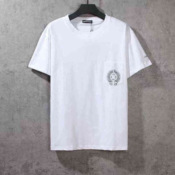 

brand luxury mens t shirts fashion ch men tees horseshoe cross designer tshirts summer classic man hip hop sweater sanskrit letter t-shirt, White;black