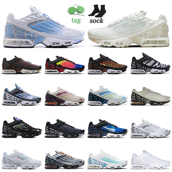 

sports tn 3 plus cushion running shoes mens women blue yellow bordeaux rainbow bone black white obsidian laser blue radiant red neon outdoor, White;red