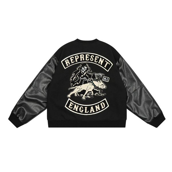 

men's jackets winter men's casual leather sleeve jacket men and women couple coat black, Black;brown