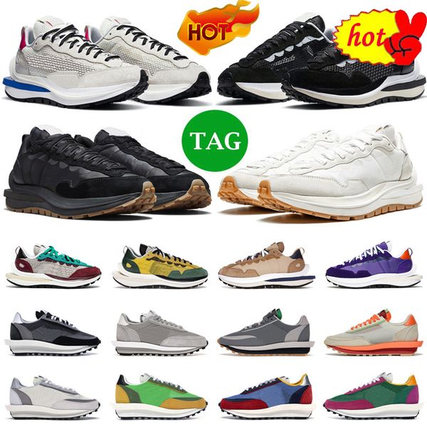 

men sandals casual shoes vaporwaffle ldv waffle black white gum sail sesame nylon fragment ldwaffle mens womens sports trainers sneakers out