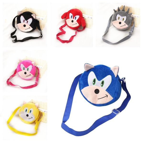 

18cm cartoon plush backpack toys soft stuffed animals doll hedgehog action figure school bags for kids toys christmas gifts zx2513