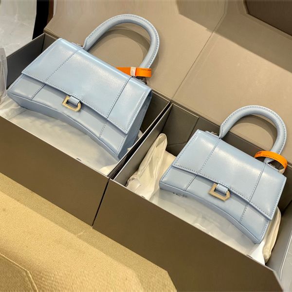 

new ladies fashion hourglass bag classic designer handbag casual luxury leather one shoulder messenger bag 23cm 19cm 136