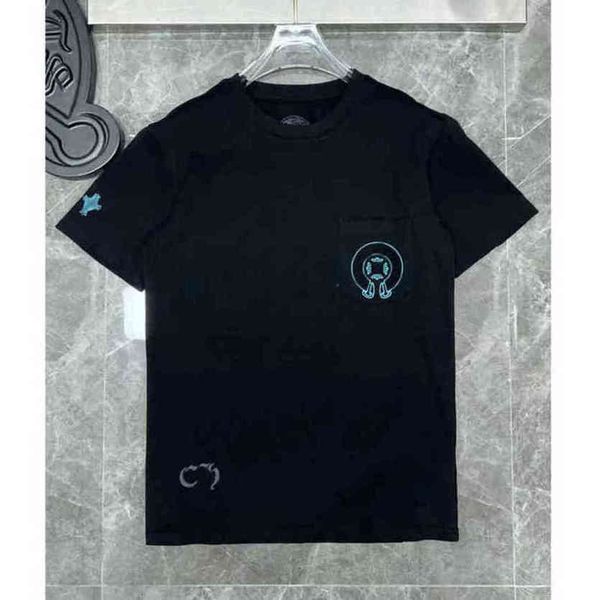 

men's loose summer t shirts ch luxury brand man t-shirt women cross sanskrit tees letter designer tshirts boy classic round neck shirt, White;black