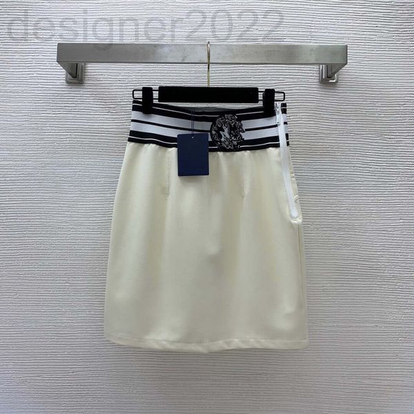 

skirts designer celebrity style black-and-white stripe widened fabric elastic waist bag hips show thin skirt lgmf