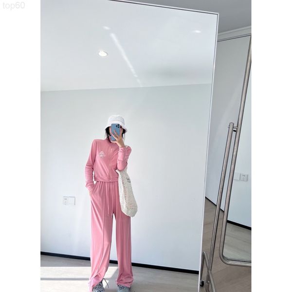 

women's shorts designer ch22ss autumn and winter new zipper long sleeve leisure pants a comfortable lazy thin suit fashionable women&#0, White;black