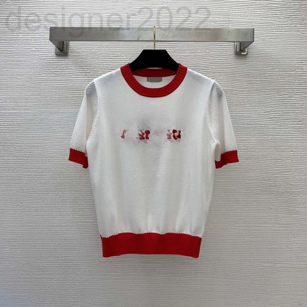 

women's sweaters designer summer thin fine yarn tencel knitted fabric chest towel embroidered mesh technology knitted sbjz, White;black