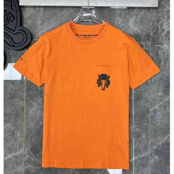 

fashion mens summer t shirts horseshoe flower tees ch brand man cross t-shirts sanskrit letter designer tshirts luxury boy hip hop sweater w, White;black