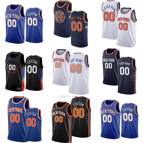 

75th basketball jerseys custom men women youth new york''knicks''taj 67 gibson quentin 6 grimes kevin 20 knox ii nerlens, Black;red
