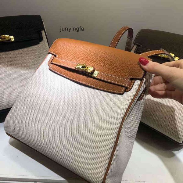 

bag handbags herme birkins leather shoulder leather backpack women's 2022 travel backpack large capacity fashion leisure schoolbag soft