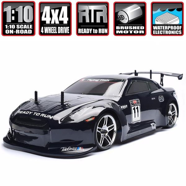 

hsp racing rc drift car 4wd 110 electric power on road rc car 94123 flyingf316g