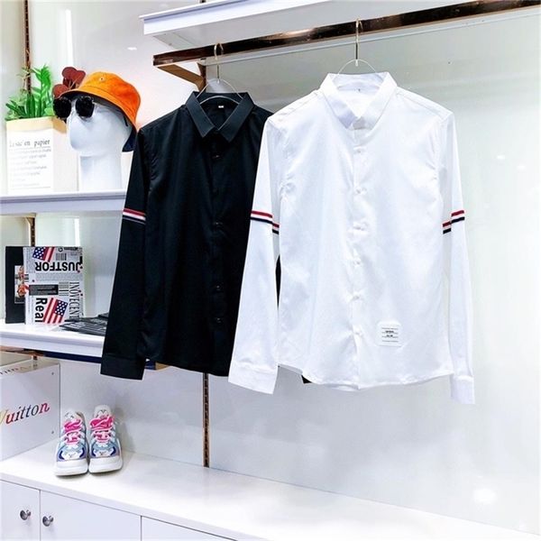 

men's polos brand shirts polo men clothing long sleeve spring fall homme casual luxury designer cardigan fashion men's clothes 22, White;black