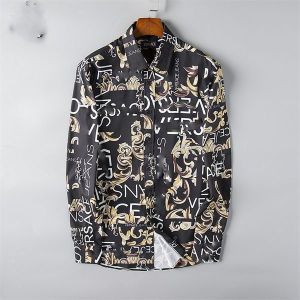 

2022ss luxury designer men's shirts fashion casual business social and cocktail shirt brand spring autumn slimming the most fashionable, White;black