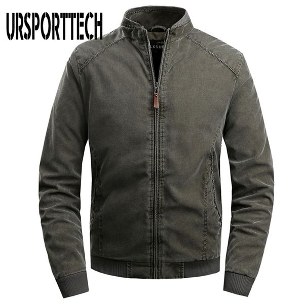 

men's jackets ursporttech jacket men autumn winter army military jackets mens coats casual outerwear clothing parka male jacket windbre, Black;brown