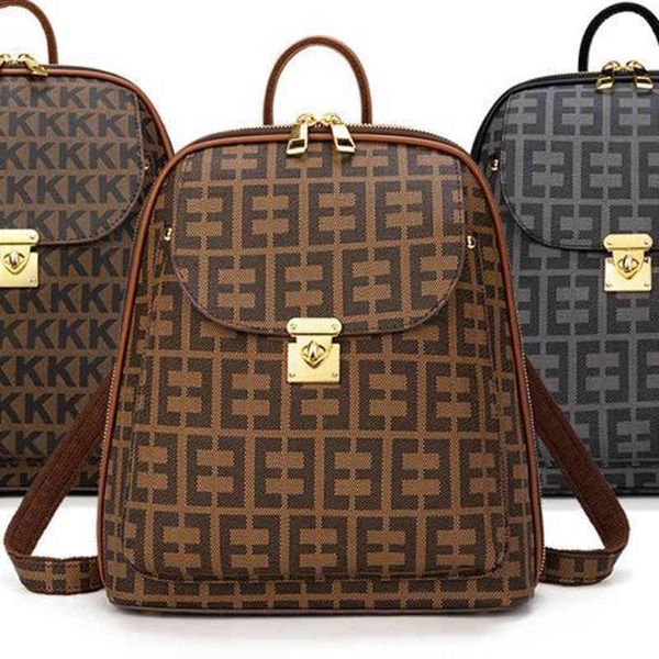 

multi functional printed backpack new large capacity backpack travel bag trend handbags