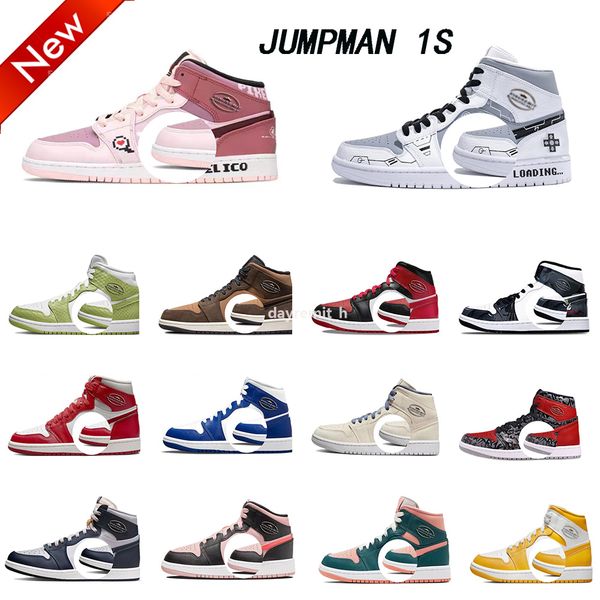 

jumpman 1 men basketball shoes women 1s trainers high og hyper royal neutral grey prototype shadow 2.0 obsidian dark mocha twist pine green
