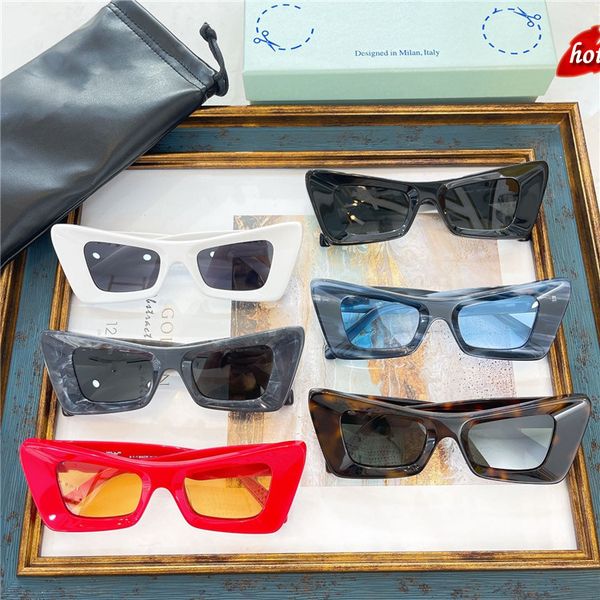 

hip-hop square sunglasses women men off notch hole design white sun glasses blue ladies vintage shados eyewear uv protection oagrirvd, White;black