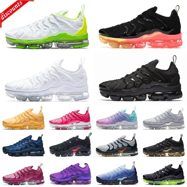 

tn sandals new plus running shoes mens black white volt orange gradients cherry red cool wolf grey neon green olive usa blue fury tns mens w