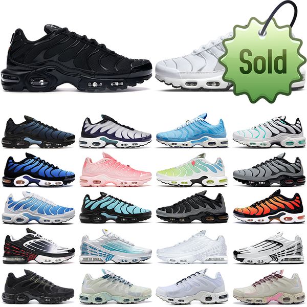 

summer sandals 2022 tn 3 terrascape running shoes for men women trainers triple black white metallic silver hyper blue sky mens outdoor spor