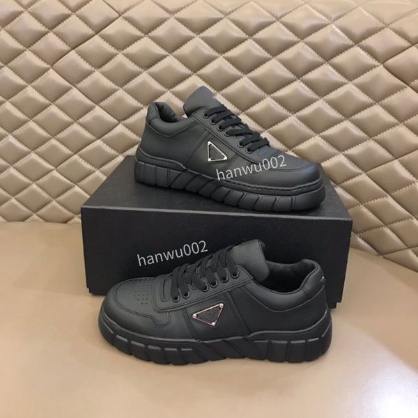 

2022 luxury trainer boots sneakers fashion brand men designer shoes genuine leather sneaker, Black