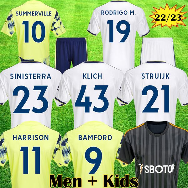 

22 23 james klich soccer jersey 2022 2023 summerville football shirt bamford leeds raphinha sinisterra unitedees r rodrigo harrison men kits, Black;yellow