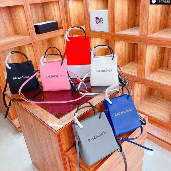 

explosive handbags balencigas fashion bags trend 2022 leisure letter printed shopping messenger hand simple women's